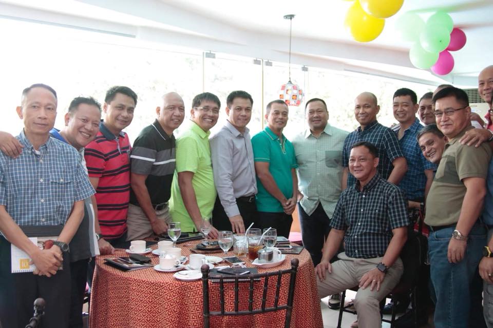 Sen. JV Ejercito at the National Movement of Young Legislators (NMYL)  Christmas Party.