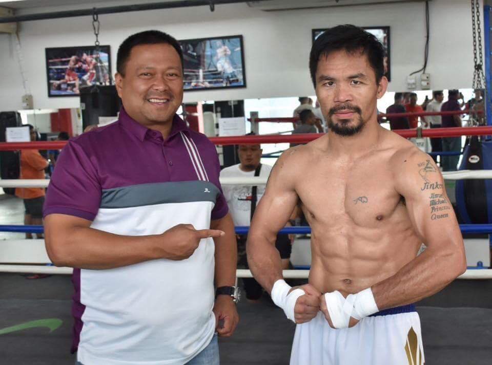Sen. JV Ejercito With The Boxing Champ Sen. Manny Pacquiao