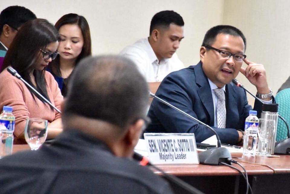 Sen. JV During the Public Hearing on the inquiry on the Living Conditions of Resettled Families in Northville and Southville Relocation Sites and Senate Bill No. 1023