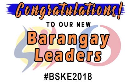 Congratulations to our new Barangay Leaders